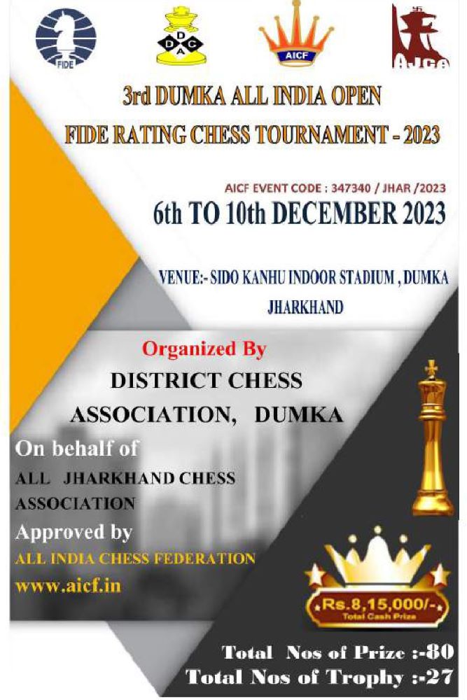 1ST HDCA ALL INDIA OPEN FIDE RATING CHESS TOURNAMENT 2022