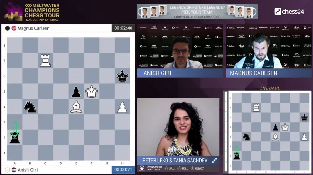 chess24 - Jorden van Foreest defeats Wesley So in just 19