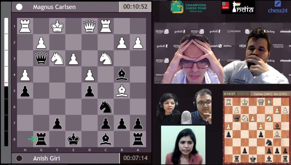 Champions Chess Tour Skilling Open R11-15: Carlsen tops the preliminary  stage - ChessBase India