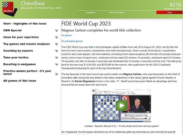 New: ChessBase Magazine #214