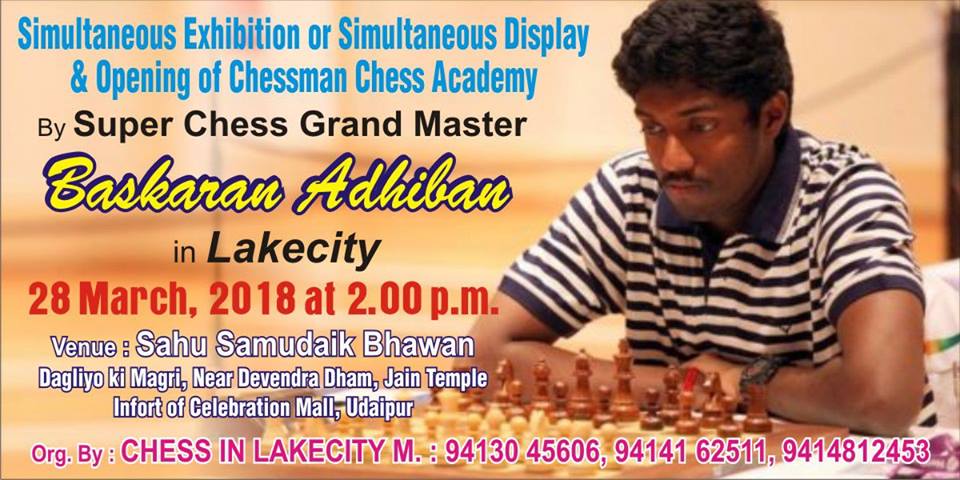 Udaipur Online and Offline Chess Coaching