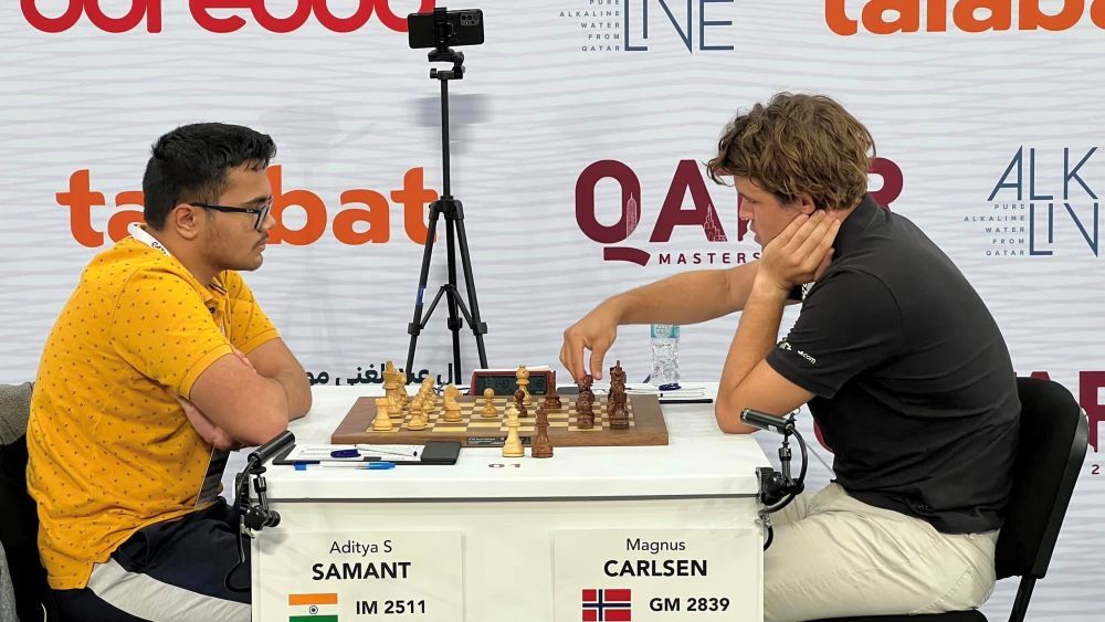 Qatar Masters 2023: Karthikeyan Murali scripts history becoming third  Indian player to beat Magnus Carlsen in classical chess,  qatar-masters-2023-karthikeyan-murali-scripts-history-becoming-third-indian- player-to-beat-magnus-carlsen-in-classical-chess