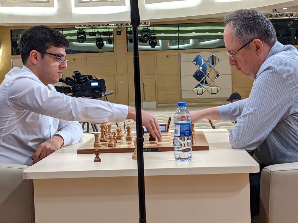 Vugar Gashimov Memorial Day 1: Abasov Takes Early Lead With Wins vs. Rapport,  Gelfand 