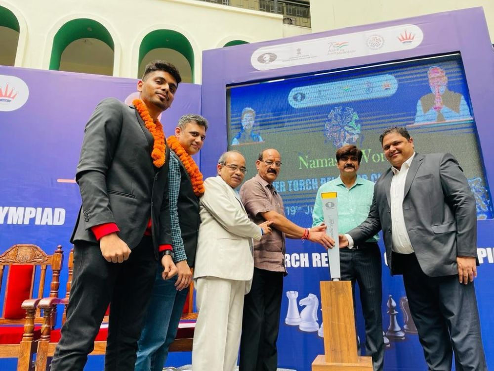 Sports News  Chess Olympiad 2022 Torch Relay Arrives in Goa