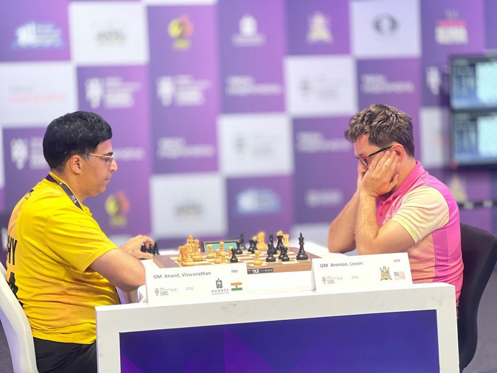 GCL Day 9: Aronian astounds Carlsen and Nepo, Triveni jump to third place
