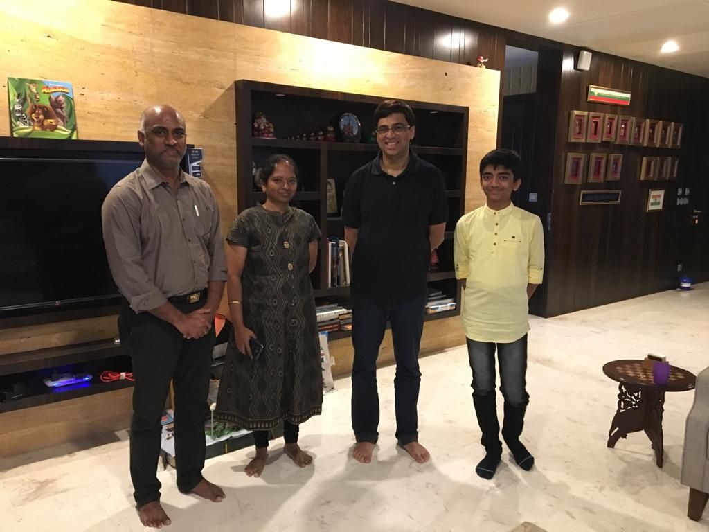 What happened when Gukesh and Pragg visited Vishy Anand's home in Chennai -  ChessBase India