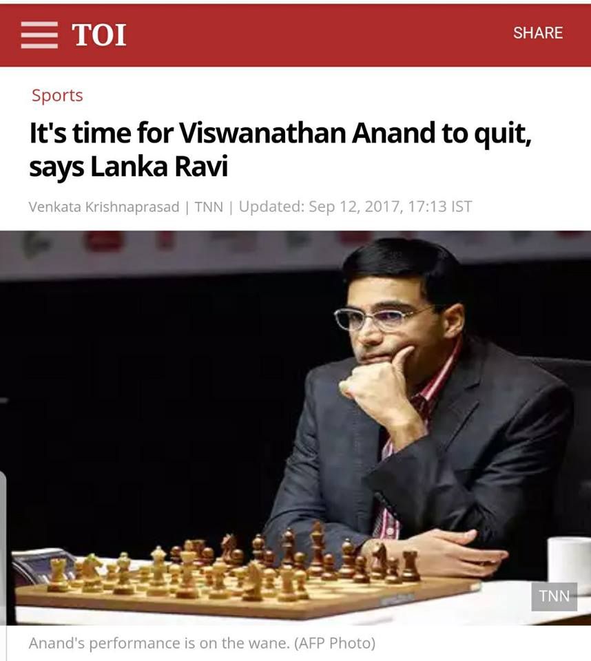 ♖ Do you agree with this quote from World Champion Vishy Anand?