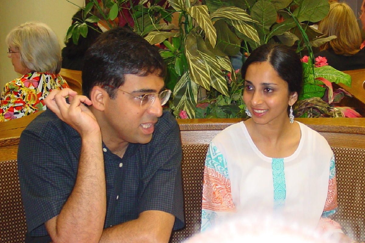 Indian chess grandmaster viswanathan anand wife aruna anand 