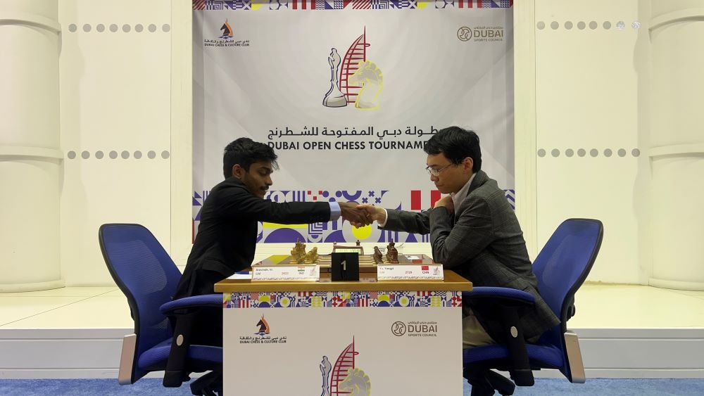 23rd Dubai Open 2023 R7: Yangyi joins Aravindh in the lead