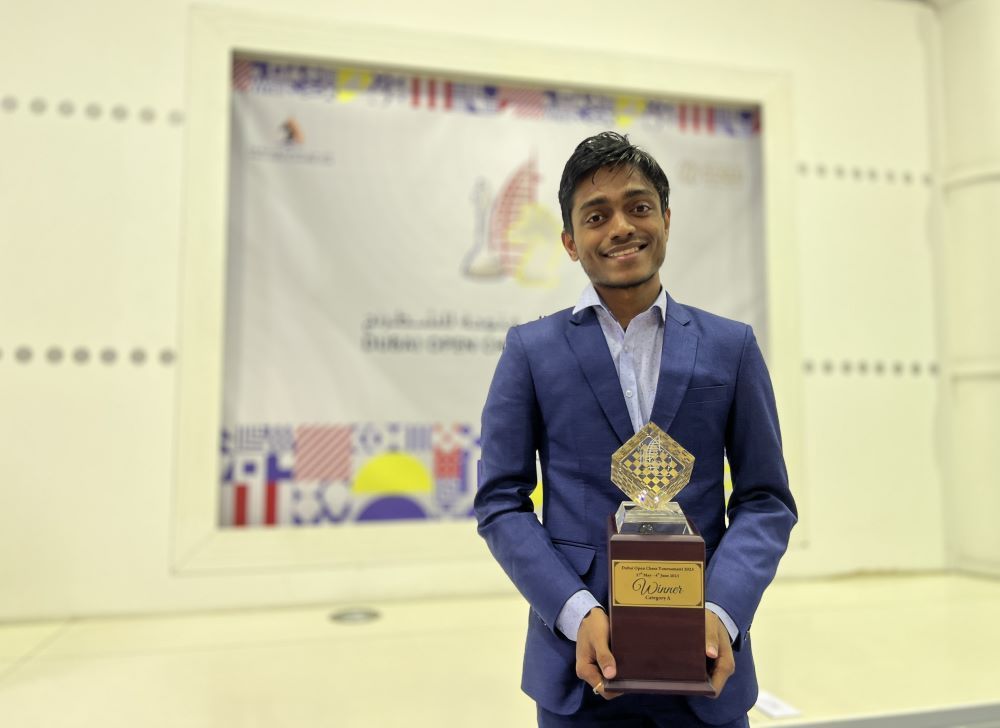 Dubai Open Chess: Aravindh stuns Arjun on way to title - Sportstar