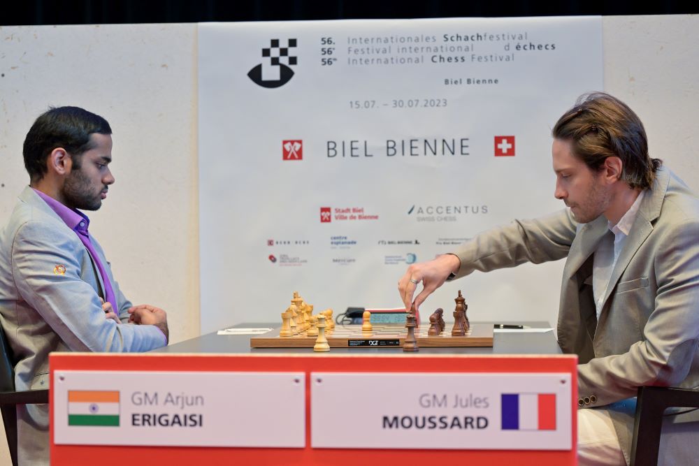 Arjun Erigaisi superb at 56th Biel GMT Blitz 2023 with a 2864