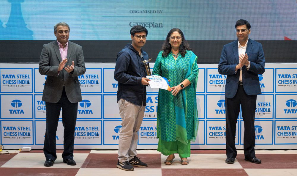 Indian GM Arjun Erigaisi wins Tata Steel Challengers event with a round to  spare - Sportstar