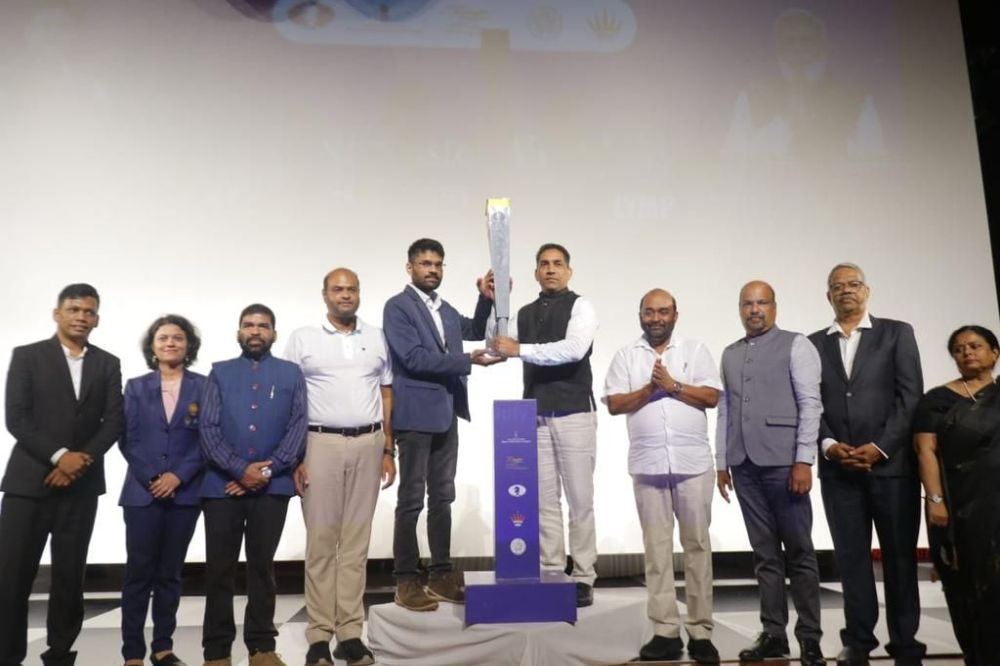 AICF celebrates Olympiad Torch Relay with International Open Rapid