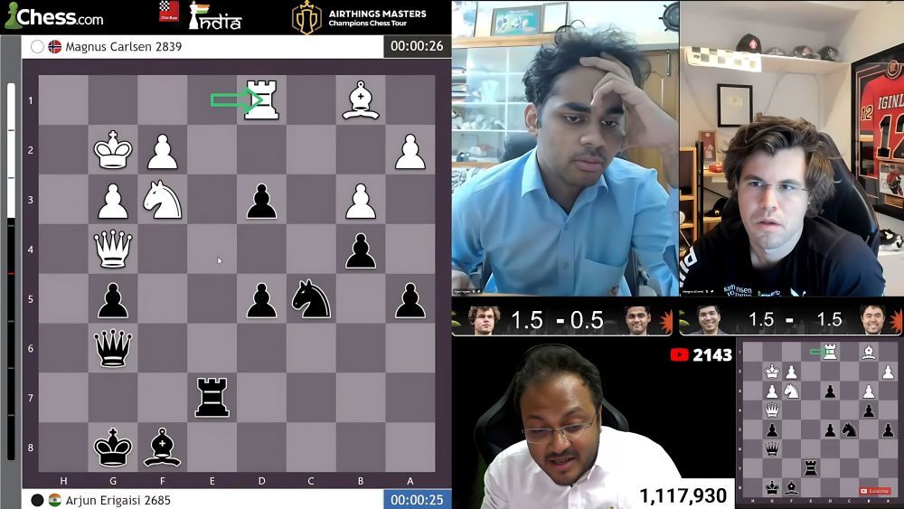 Chess World Cup: Gukesh loses to Carlsen; Erigaisi beats