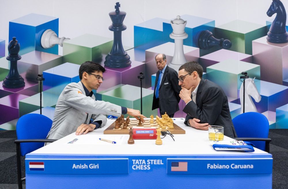 Tata Steel 2023 R3: Caruana joins the leaders - ChessBase India