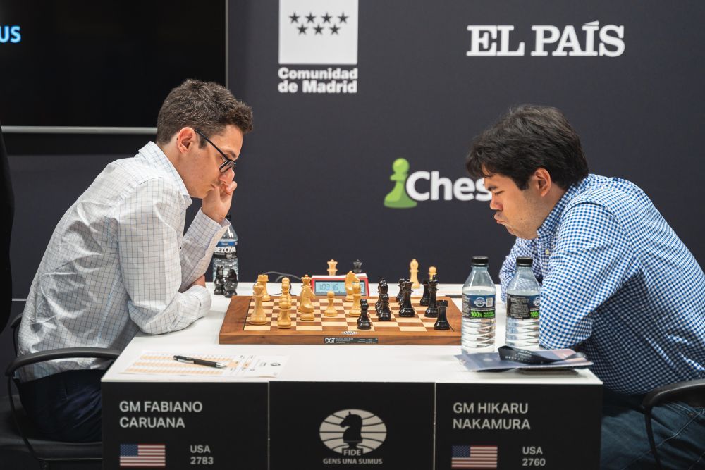 Nepomniachtchi and Caruana off to winning starts in the FIDE Candidates 2022