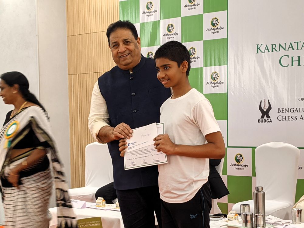 Akshayakalpa Organic Karnataka State Open Championship 2023 returns with a  10 Lacs prize fund - ChessBase India