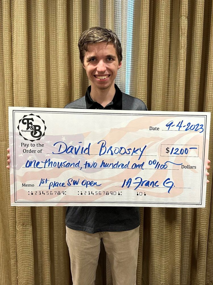 David Brodsky triumphs at 89th Annual Southwest Open 2023, Koustav