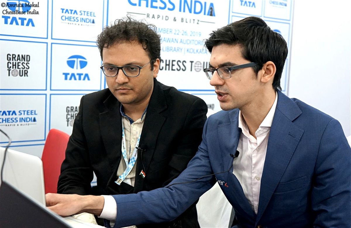 ChessBase India - Everyone's favourite chess family - Anish Giri. Sopiko  Guramishvili and Daniel, wish you a very happy new year!