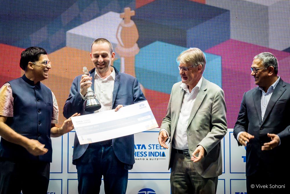 Alexander Grischuk wins Tata Steel India 2023 Blitz