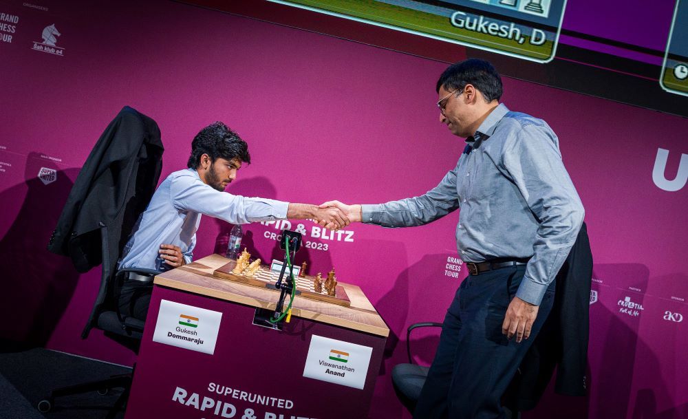 SuperUnited R&B 2023 Day 3 Gukesh beats Anand in their firstever