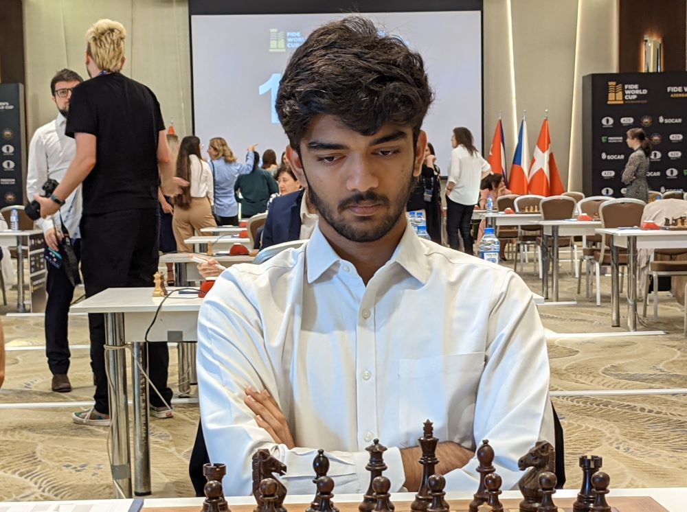 Gukesh beats Nepo in his last competitive game before World