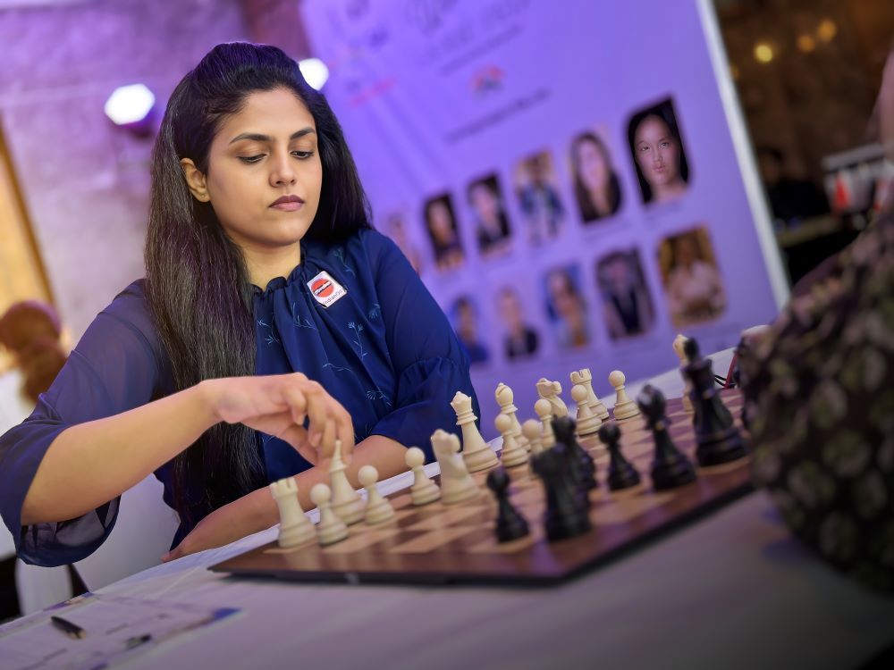 FIDE Women's Grand Prix: Harika held to draw by Abdumalik in round 7