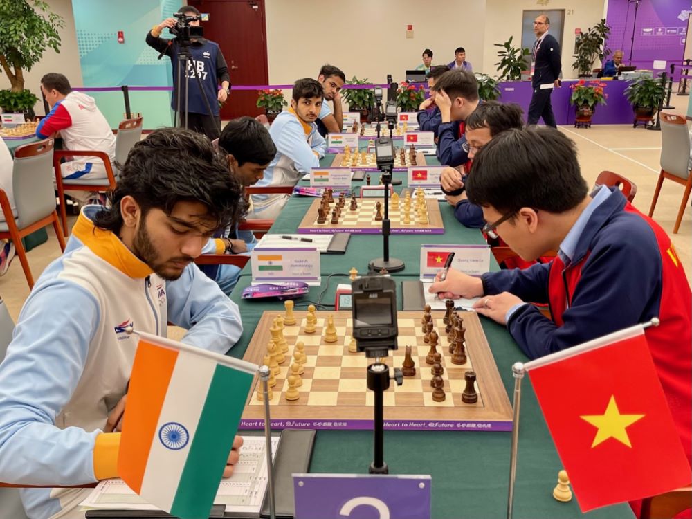 19th Asian Games 2022 Team R7: Arjun Erigaisi ensures India's victory over  Vietnam 2.5-1.5 - ChessBase India