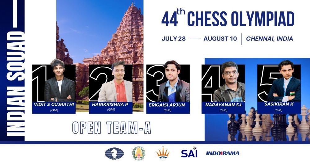 The 44th Chess Olympiad's Logo Unveiled in Tamil Nadu