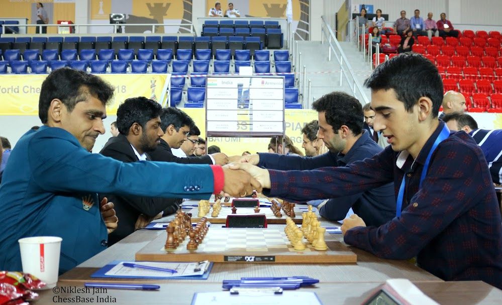 Standings Results Chess Olympiad 2022 in India (Chennai) - Round 6 with  Carlsen, Pragg, Giri, Gukesh 