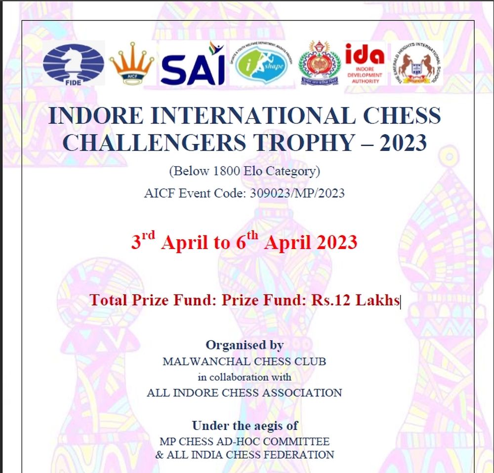 ChessBase India on X: Bijnor Open International FIDE Rating tournament  kicks off from 30th November 2023, part of UP Booster series to grow chess  in Uttar Pradesh Register for the event NOW