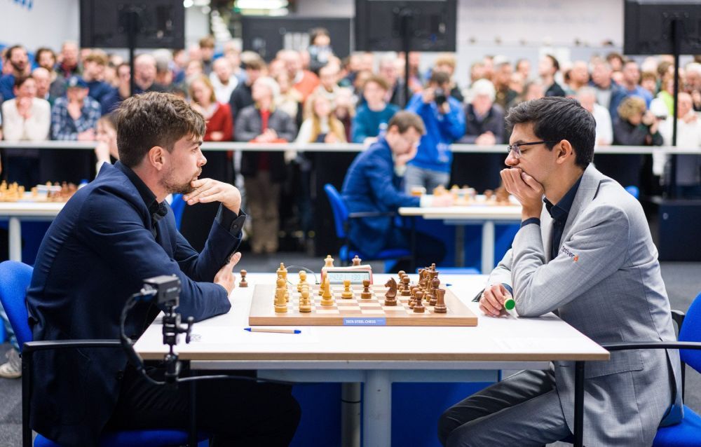 ChessBase India on Instagram: 85th Tata Steel Chess 2023 Masters Round 7:  Extreme decisive day 11 out of 14 games ended decisively in the seventh  round. Nodirbek Abdusattorov (UZB) defeated Arjun Erigaisi