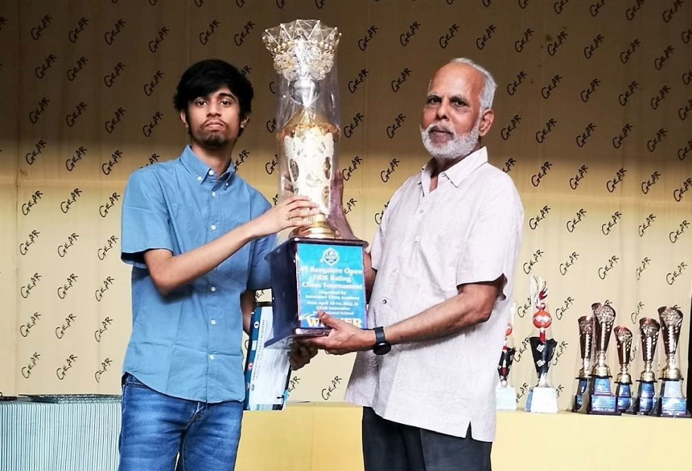 Rathanvel VS clinches R Hanumantha Memorial Cup All India Open Rapid and  Blitz Rating 2021 - ChessBase India