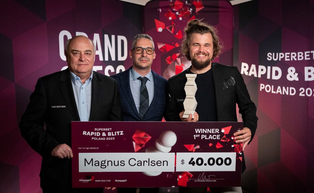 Chess: Magnus Carlsen wins 2023 Superbet Rapid & Blitz Poland