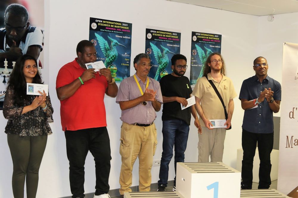 Christian Bauer wins 10th Martinique Open - Joel Gratien Memorial, Priyanka  second and Karthik third - ChessBase India