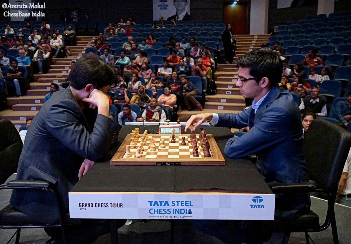 Magnus Carlsen vs Vishy Anand  Tata Steel Chess India Rapid 2019 