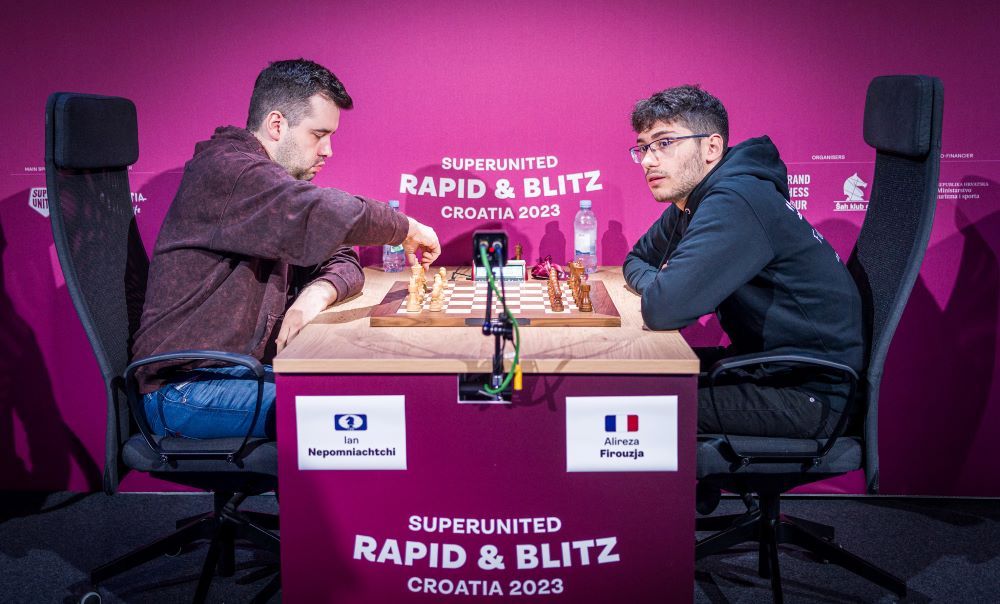 Alireza Firouzja defeats Magnus Carlsen in final of Banter Blitz Cup