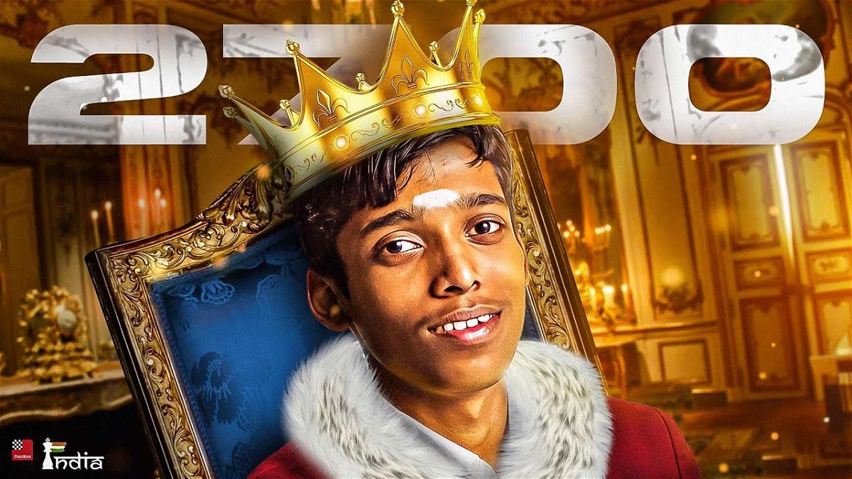 Gamatics India - At the London Chess Classic, R Praggnanandhaa has crossed  the Elo rating of 2600 at the age of 14 years, three months and 26 days.  Praggnanandhaa is India's second-youngest