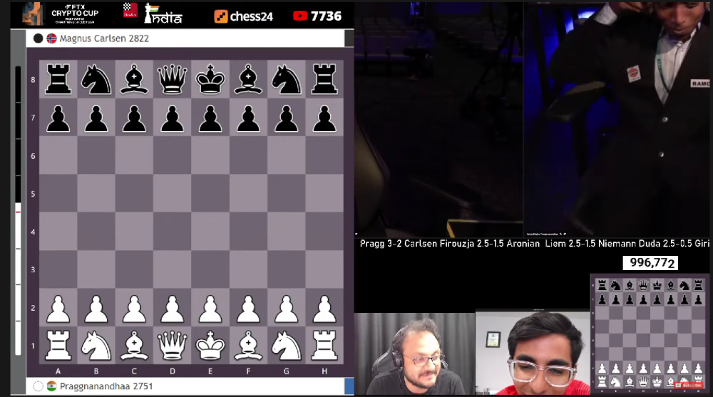 Airthings Masters R5-8: Praggnanandhaa beats Magnus Carlsen for the very  first time - ChessBase India