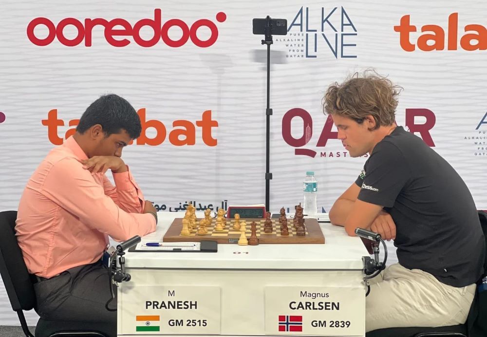 ChessBase India on X: GM Aditya Mittal holds down World No. 7 GM Anish  Giri to a draw in round 3 of the Qatar Masters 2023! A huge result for the  17-year-old