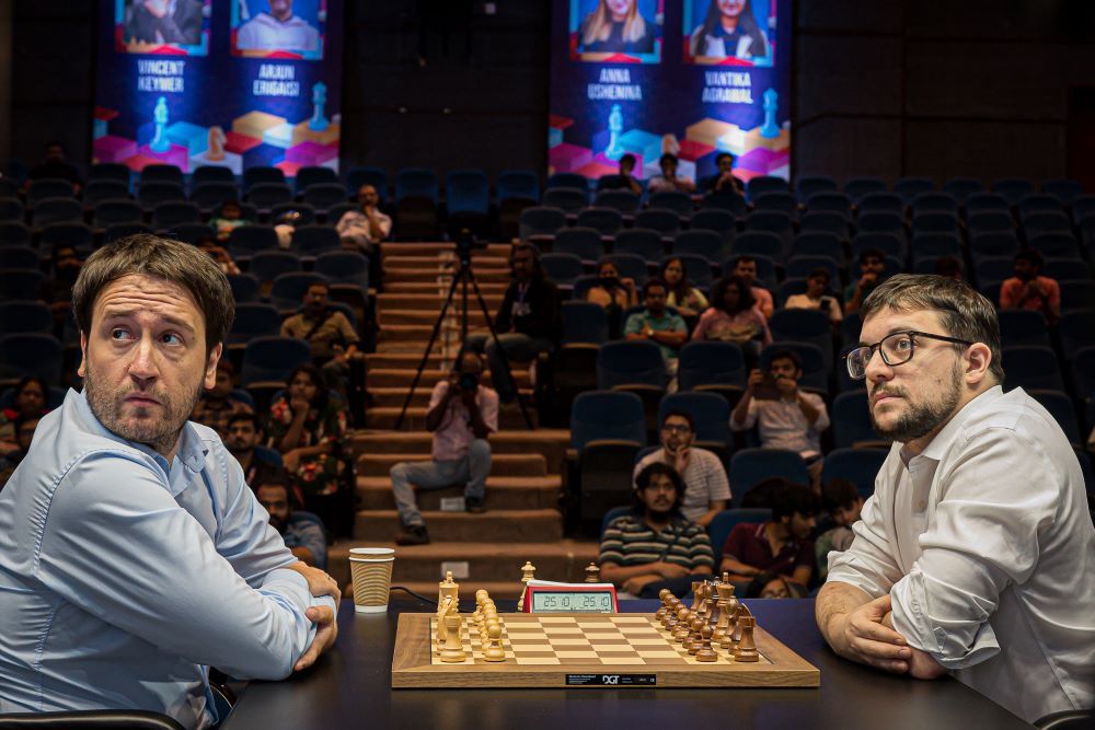 ChessBase India on Instagram: 85th Tata Steel Chess 2023 Masters Round 7:  Extreme decisive day 11 out of 14 games ended decisively in the seventh  round. Nodirbek Abdusattorov (UZB) defeated Arjun Erigaisi