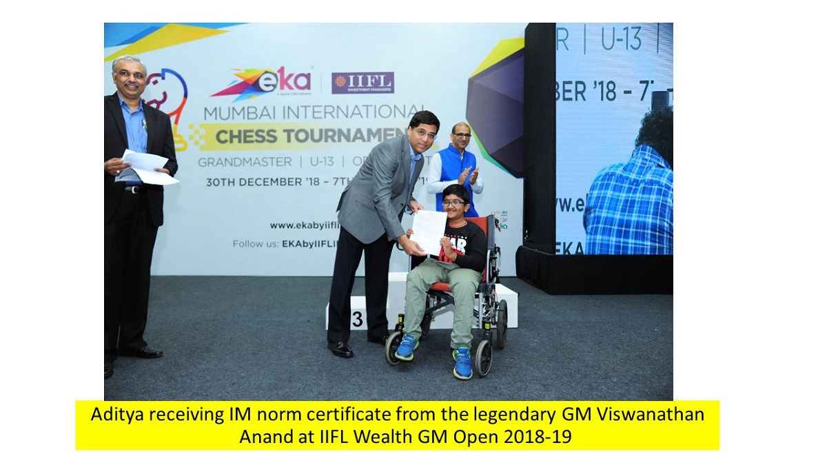 Dream Sports Foundation - International Master Aditya Mittal is a young  chess player who has already achieved a lot at a very young age. The  14-year-old has a FIDE rating of 2438