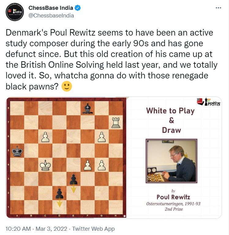 Day 2 of reddit chess game, top comment decides 2nd move(cannot be