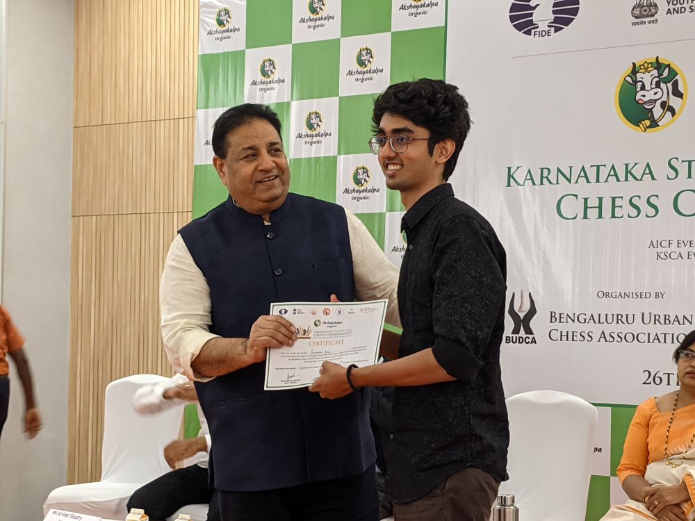 Akshayakalpa Organic Karnataka State Open Championship 2023 returns with a  10 Lacs prize fund - ChessBase India