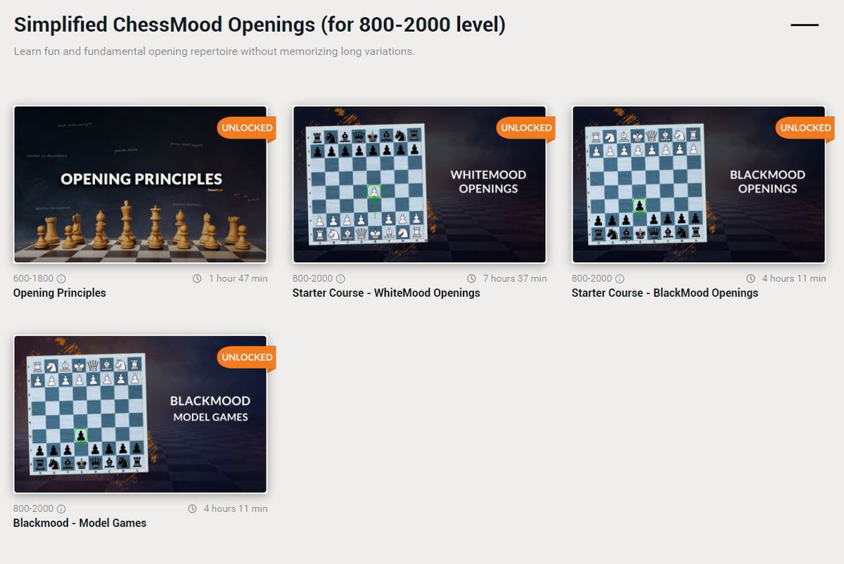 Three of the Best ChessMood Courses for Ambitious Improvers