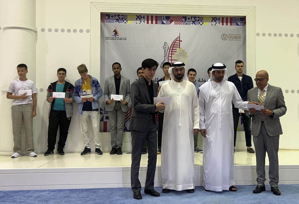 Arvindh Chitambaram crowned champion of 22nd Dubai Open Chess