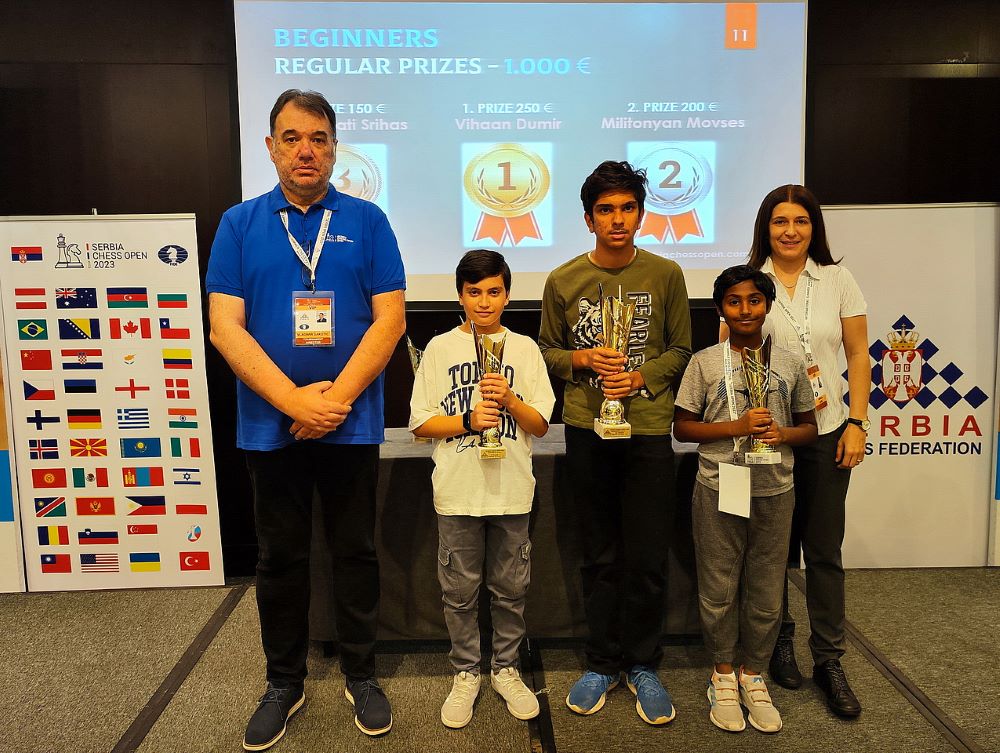 Raunak Sadhwani triumphs at Serbia Open 2023 Masters - ChessBase India