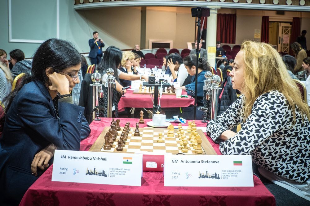 After 6 draws, GM Rameshbabu Praggnanandhaa scores his first win in the  FIDE Grand Swiss 2023! In the 7th round, Praggnanandhaa defeated GM…