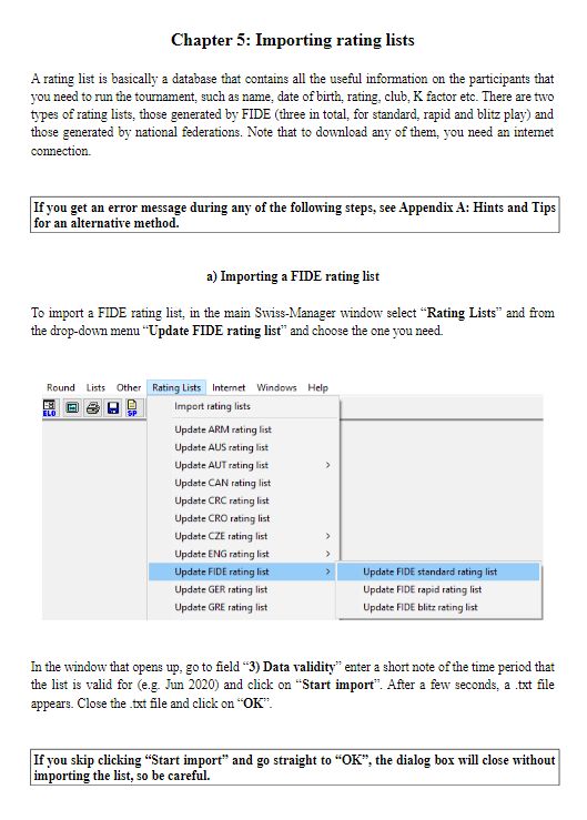 Swiss Manager How To Delete a Tournament On chess results com 