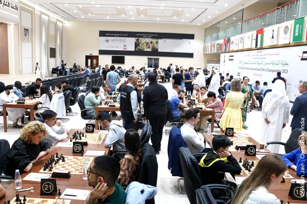 6th Sharjah Masters 2023 R1: A good start for the Indians - ChessBase India